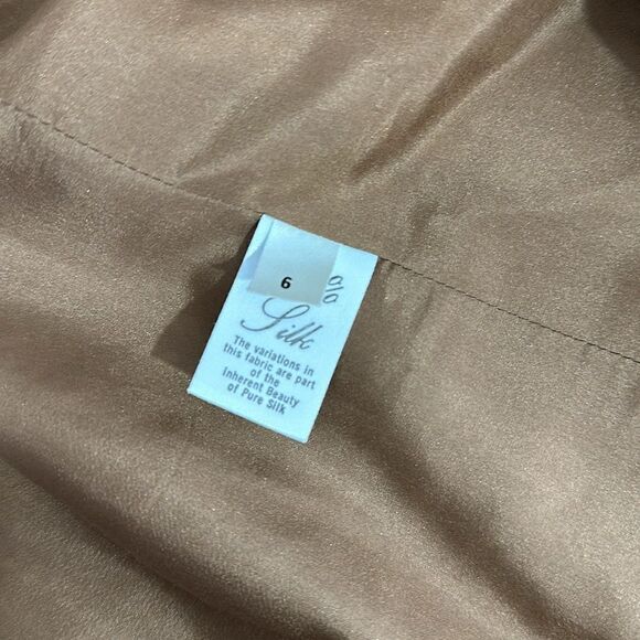 David Hayes Vintage Pure Silk Herringbone Print Open Front Jacket Size 6 - Picture 5 of 11